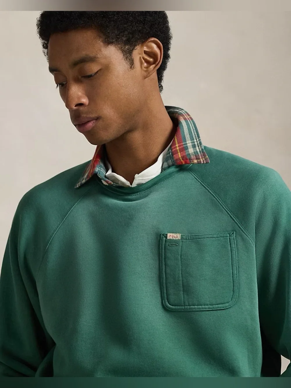 Polo Ralph Lauren Vintage Fit Fleece Logo Sweatshirt Men’s Size XL Antique Green